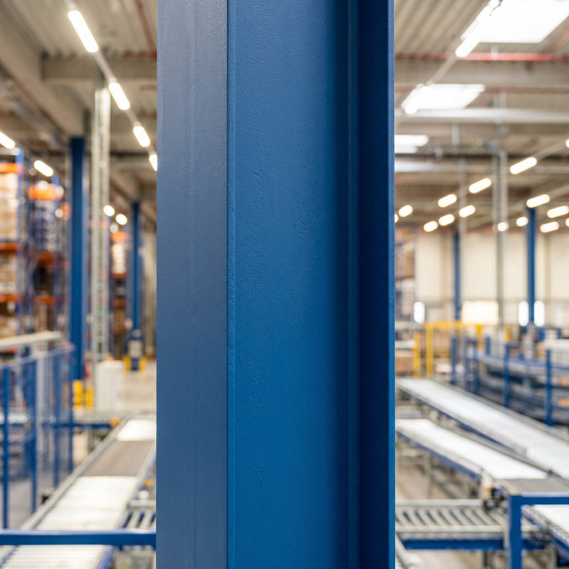Flüssiggummi-Bodenbeschichtung in Industriehalle
