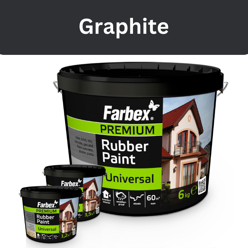 Universal-Gummifarbe – Graphit – langlebige, wasserdichte und flexible Beschichtung für alle Oberflächen